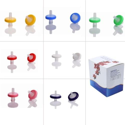 100PCS Needle Syring PTFE Nylon Filter PTFE PES PVDF CA MCE Membrane Filter Millipore Filters