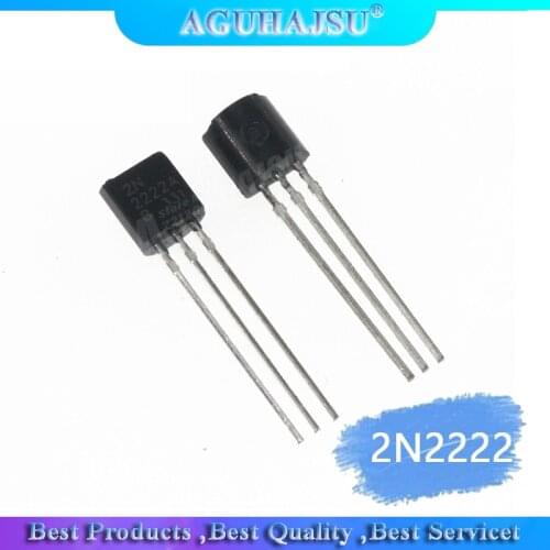 100PCS Transistor 2N2222 2N2222A TO-92 new NPN type low power transistor