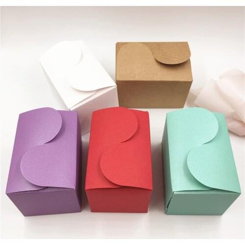 24Pcs Square Colorful Paper Box For Jewelry Gifts Wedding Candy Souvenirs Storage Paper Cases Candy DIY Party Decoration Boxes