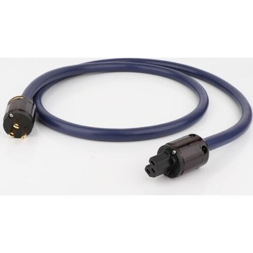 3 x 4N square Japan FURUKAWA HIFI Crystalline Copper Audio Cable DAC Power Amplifier 3 plug contacts Power Cord