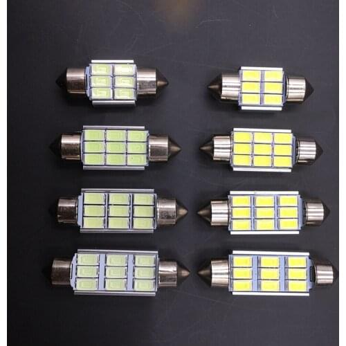 31mm 36mm 39mm 41mm C5W C10W 5630 5730 9SMD LED Festoon Light CANBUS NO ERROR Auto Interior Dome lamp Reading Bulb White