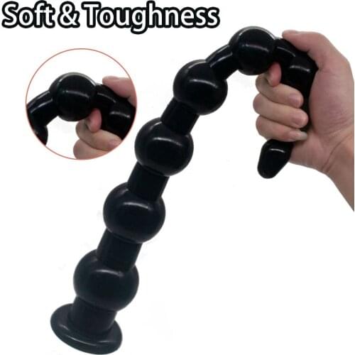 45CM Anal Plug Anus Beads Long Anal Balls With Suction Cup Prostata Massage Butt Plug Masturbator Erotic Sex Toys For Men Women