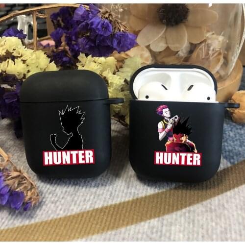 Anime Hunter X Hunter HXH black TPU silicone Bluetooth Airpod Case For Airpods 1 Airpods 2 Airpods pro soft cover