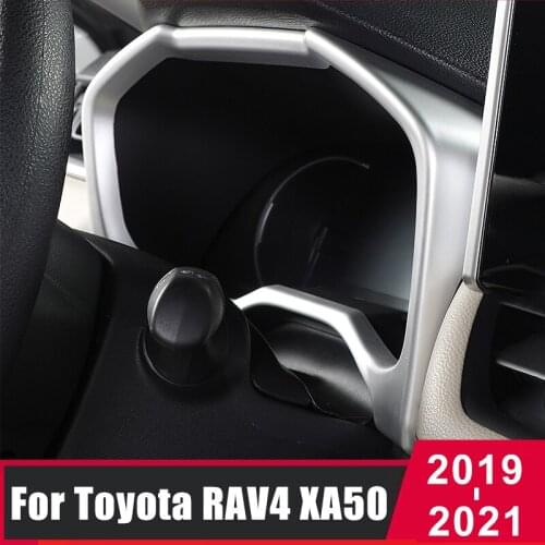 For Toyota RAV4 RAV 4 XA50 2019 2020 2021 ABS Car Dashboard Speedometer Gauge Panel Display Frame Cover Trim Sticker Accessories