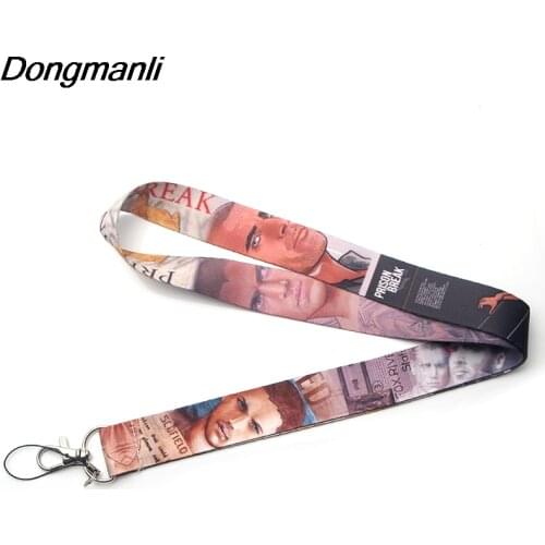 DMLSKY TV Show Prison Break Lanyard keychains for women Badge ID Lanyards Phone Rope key Lanyard Neck Straps M3018