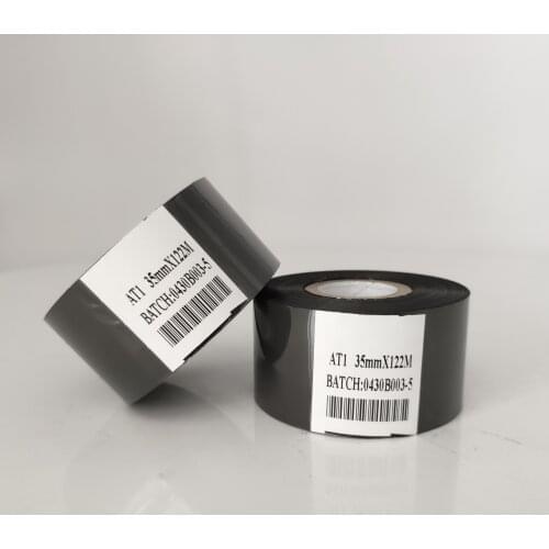 35x122m printing date machine Black color hot coding foil