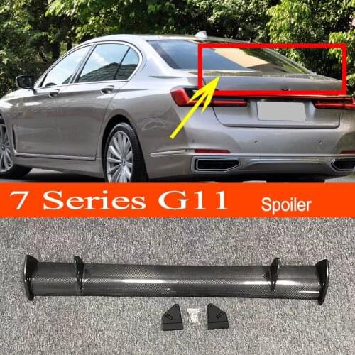G11 Real Carbon Fiber GT-style Car-styling Sporty Rear Trunk Wing Spoiler for BMW 7 Series G11 Sedan 2016-2023