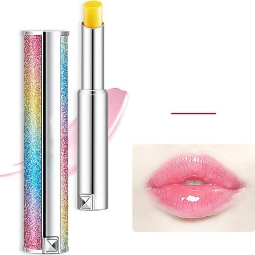 1.7g Lipstick, Long Lasting Nutritious Lip Balm Lips Moisturizer Anti-Aging Lip Balm Temperature Color Change Lip Balm