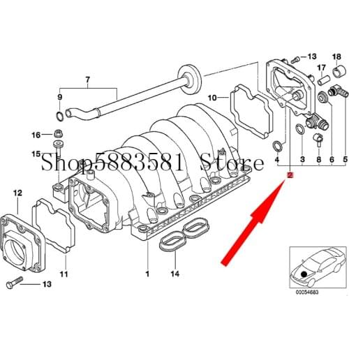 CAR exhaust cover exhaust valve cover bm wE38 740I M62 E38 740IL M62 E38 740IL M62 engine exhaust valve filter separator