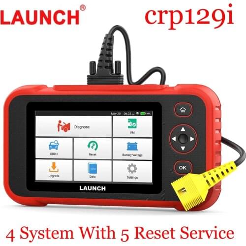 LAUNCH X431 CRP129i OBD2 Automotive Scanner Four Systems Scanner EPB SAS TPMS Oil Reset OBD2 Scanner Car Diagnostic Tool