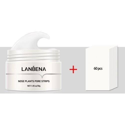 LANBENA Blackhead Remover Nose Mask Pore Strip Black Mask Peeling Acne Treatment Deep Cleansing Face Mask Oil Control Skin Care