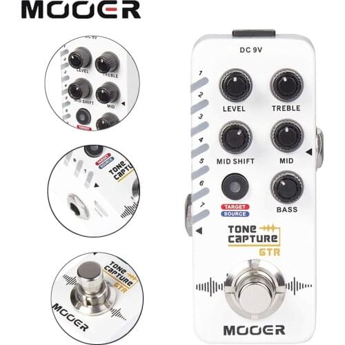 MOOER A7 AMBIENT REVERB / E7 Synth / Tone Guitar tuner Bass for Electric Guitar Multi Effect Pedal Bass Musical Instruments