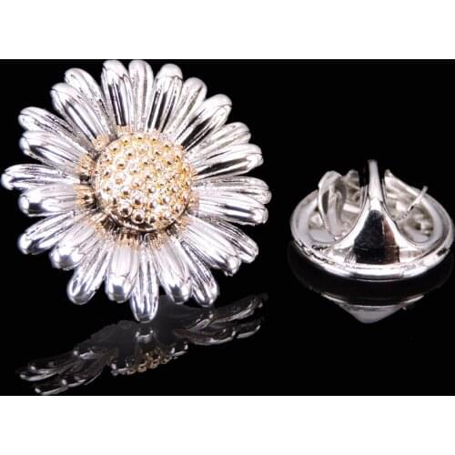 High quality mens Brooch new fashion sunflower Brooch mens Brooch wedding shirt suit LAPEL BADGE PIN gift