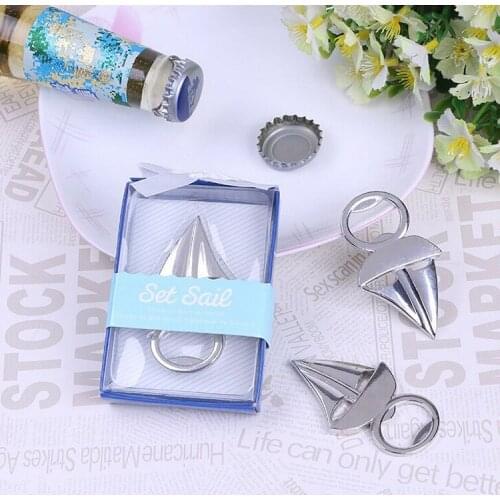 New Sailboat Beer Opener Bottle Openers Bar Tools Wedding Party Gifts 6.2*1.5*9cm