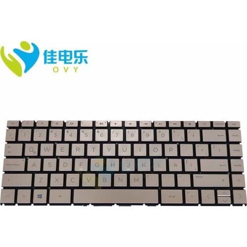 OVY LA Replacemet keyboard for HP Pavilion 14 CE CE0001LA 14-CE0000NT 14-CE0002TX Latin Golden notebook keyboards SG-93270-X9A