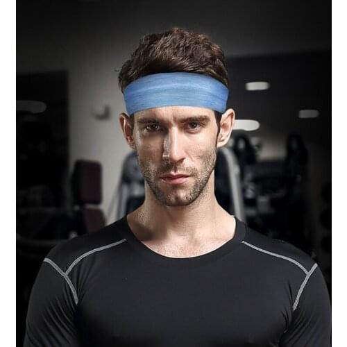 Women Men Elastic Sweatband Sports Gym Headband Anti-Slip Breathable Basketball Fitness Yoga Volleyball Cycling Hair Band