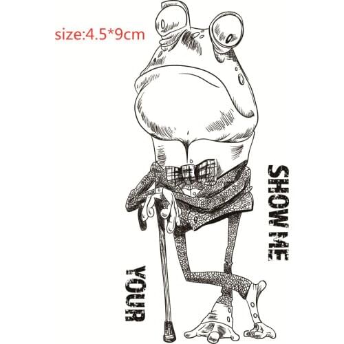 9x6 frog animal Transparent Silicone Rubber Stamp and metal die Sheet Cling Scrapbooking DIY Cute Pattern Photo Album Stamp