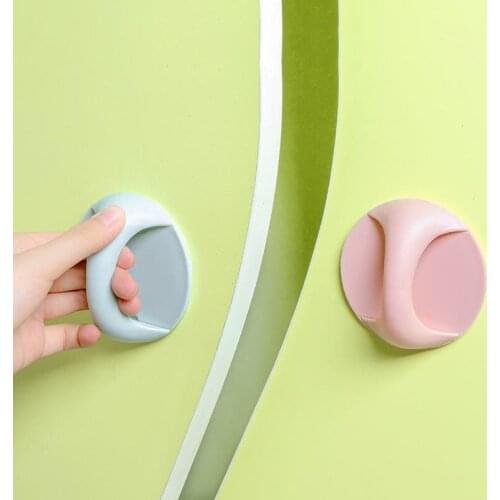 Handle Without Hole Window Cabinet Drawer Door Wardrobe Adhesive Handle Equipment Bathroom Furniture Handle Kitchen Furniture