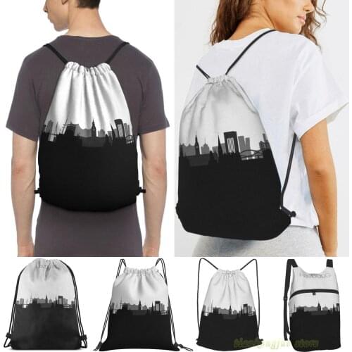Men Sackpack Strap Bags Hamburg Germany Women Purpose Drawstring Backpacks Outdoor Travel Backpacks For Gym Training Fitness Bag