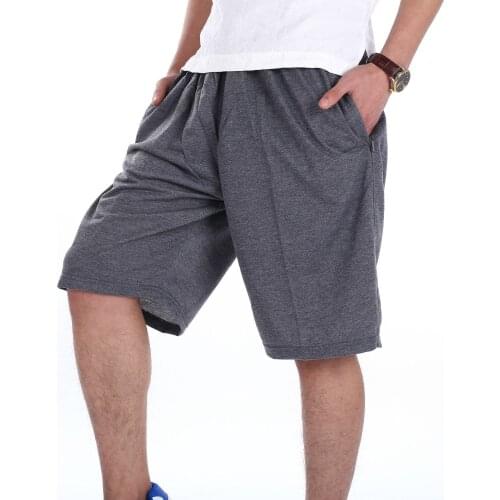Plus size 2XL-7XL Solid Shorts Man Summer Fashion Casual Bermuda cotton Short Men Homme sporting Loose Beach Shorts