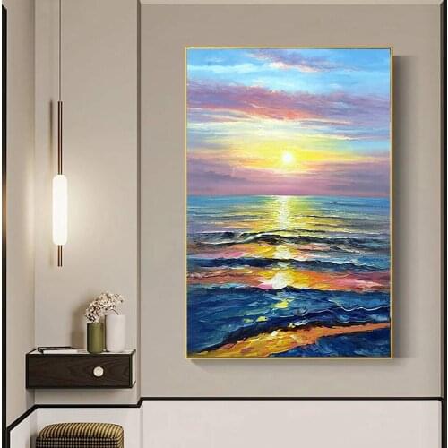 Hand Painted Modern Abstract Decorative Painting On Canvas Large Size Wall Art Picture For Living Room Home Office Decoration