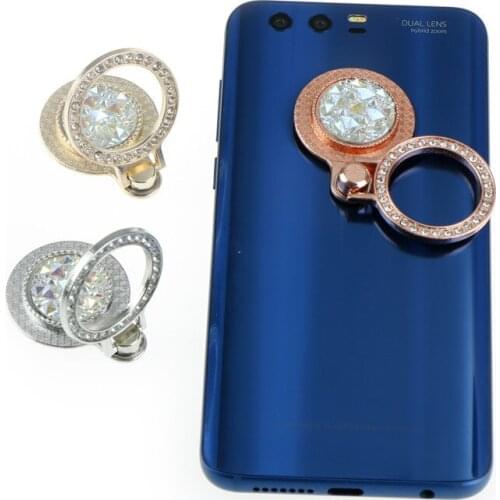 1Pcs Mobile Phone Ring Holder Mobile Phone Stand 360 Degree Rotation Diamond Universal Smart Phone Stander