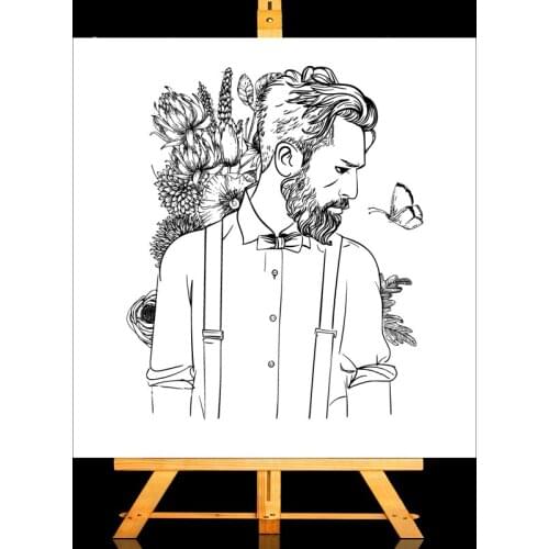 ZhuoAng Gentleman Clear Stamps/Card Making Holiday decorations For scrapbooking Transparent stamps 14*14cm