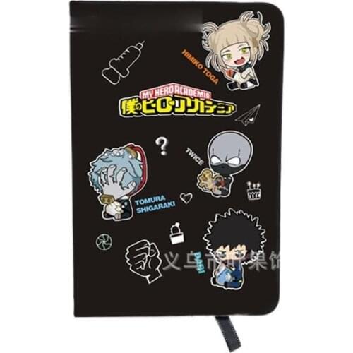 100 Page Anime My Hero Academia Cosplay Note Book Hand Book Elastic Strap Notebook Todoroki Shouto Stationery Gift for Students