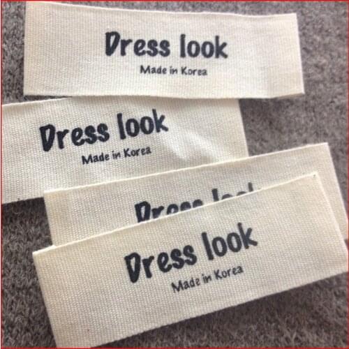 1000pcs/lot separate cut or folded clothing labels custom private woven labels and tags