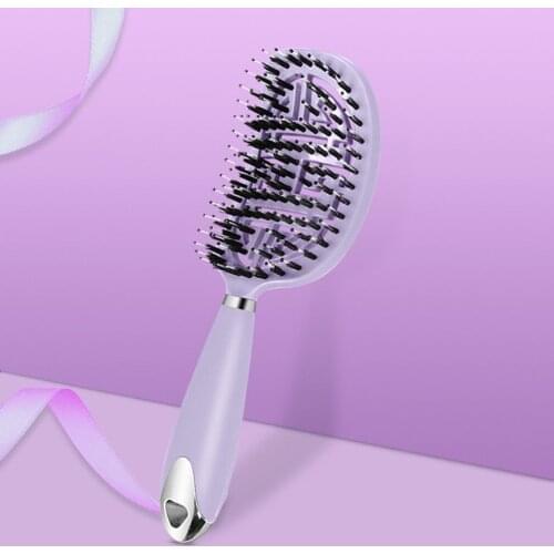 2018 Women Hair Scalp Massage Comb Bristle & Nylon Hairbrush Wet Curly Detangle Hair Brush for Salon Hairdressing Styling Tools