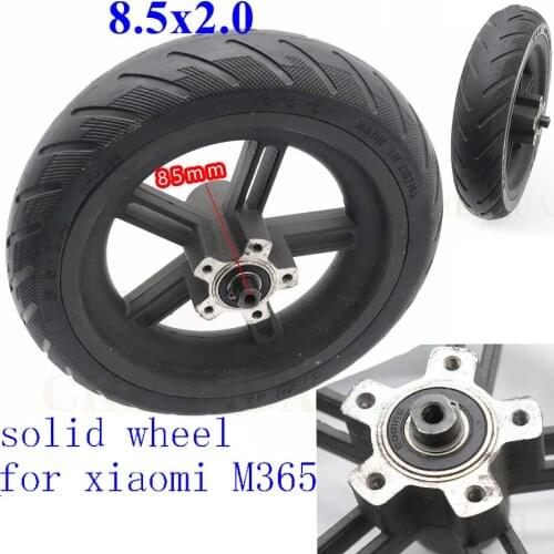 8.5 Inch 8 1/2x2 Tire for Xiaomi M365 Electric Scooter Solid TiresShock Absorber Non-Pneumatic Tyre 8.5x2.0 With Hub