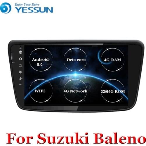 Android 9 Touch screen Octa core car gps radio navigation Multimedia player For Suzuki Baleno Brezza 2015 2016 2017 2018 2019