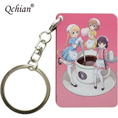 Sakuranomiya Maika Blend S Keychain Blend S Stile Cafe Sadistic Maid Uniform Key Chains Ring Holder