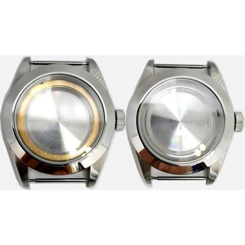 41MM Stainless Steel Watch Case Fit Miyota8215 Eta 2836 Mingzhu2813 NH35 Automatic Movement