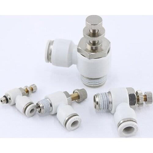 Cylinder connector sl type throttle valve adjustable flow connector speed control valve SL4 - M5 SL6 SL8 SL10 SL12