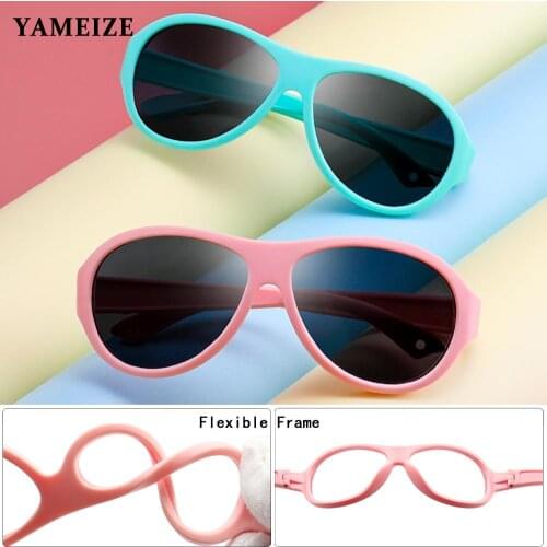 Kids Polarized Sunglasses TR90 Boys Girls Sun Glasses Silicone Safety Glasses Children Baby Uv Protection Eyewear Gafas De Sol