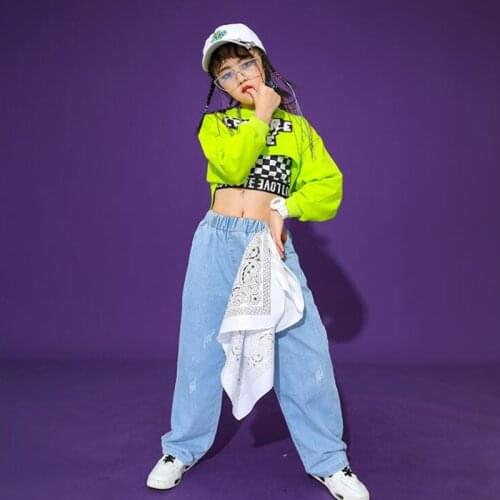 Girls Jazz Dance Costumes ChildrenS Hip-Hop Street Wear Dance Clothes Ballroom Carnival Dancing Clothes Stage Wear Outfits