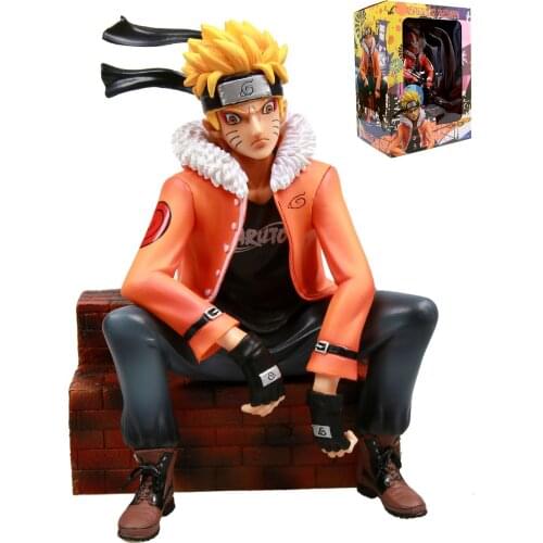 Naruto Anime Boss GK Tide Brand Underworld Sitting Action Doll Statue Decoration Box Model Holiday Childrens Gift Unisex 7-12y