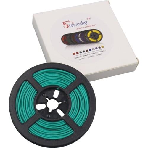 20 meters 65.6 ft 26AWG Flexible Rubber Silicone Wire Tinned copper line DIY Electronic cable 10 colors to choose from