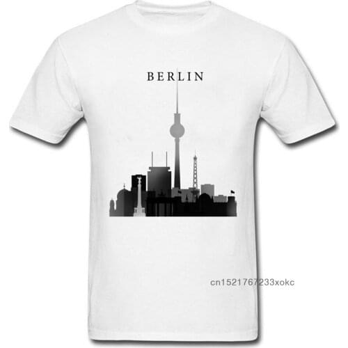 Group T Shirt Berlin Graphic Tshirt Silhouette Men T-Shirt 2018 Hot Sale Summer Autumn Clothes 100% Cotton Fabric Tops Tees