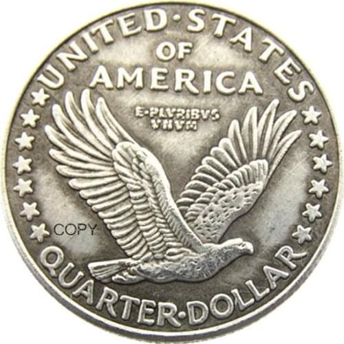 US 1917 Standing Liberty Quarter Silver Plated Copy Coin(Type 1)