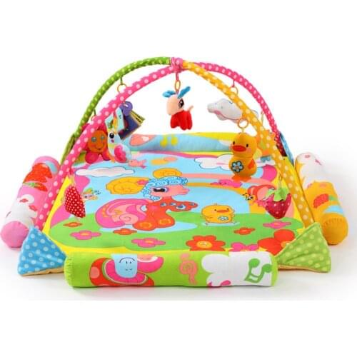 Cartoon Sheep Baby Play Mat Game Blanket Baby Toy Music Support Crawling Blanket Crawling Cushion