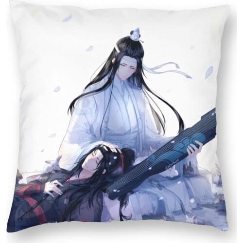 Mo Dao Zu Shi The Untamed Pillow Cover Home Decor Wei Wuxian Lan Wangji Cushions Throw Pillow for Sofa Double-sided Printing