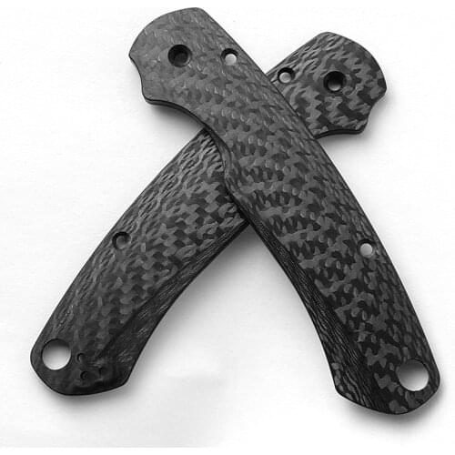 New Full 3K Carbon Fiber Blade Handle Patch for Para 2 C81 Spider Knife Patch Material DIY Accessories