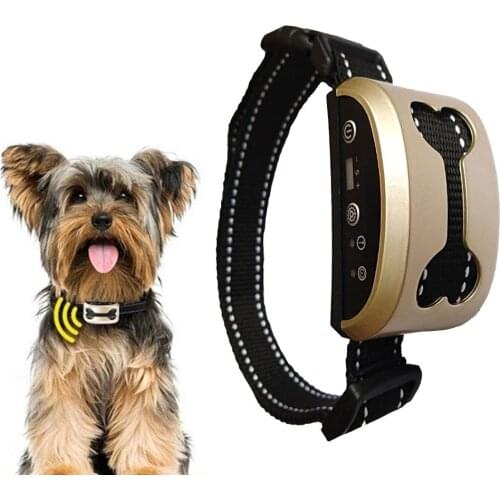 Intelligent Adjustment Rechargeable Dog Anti Bark Collars Control Dog Training Tools Waterproof Stop Barking Collars For Dogs