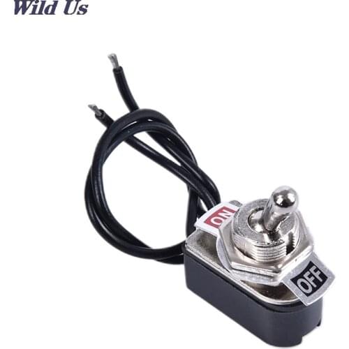 1PC High Quality KNS-1 3A 250V AC On-Off Prewired Standard Toggle Switch SPST Contacts Switch with Wire