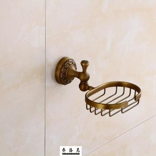 European style simple copper antique soap net soap box antique bathroom balcony hardware pendant antique soap dish
