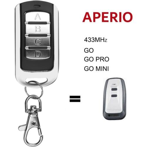 Remote Garage APERIO GO, GO PRO, GO MINI Garage Commands (Sommer) 4020-TX03-434, TX02-434-2, TX02-868-2 Door Remote Control