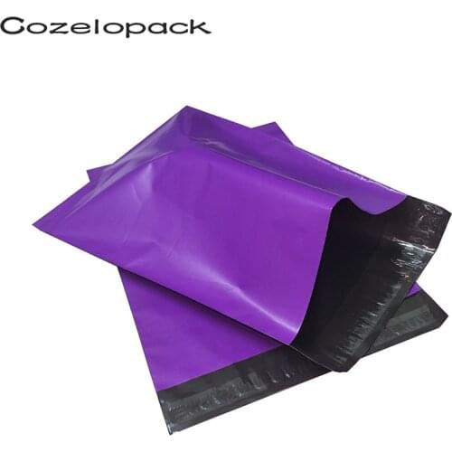 100pcs 6x9inch Purple Poly Mailer 15x23cm Self Adhesive Post Mailing Packaging Mailer with self seal Postal Envelopes