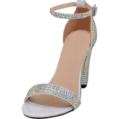 Womens Pumps Wedding Thick heel Artificial PU Europe and America Fish mouth Buckle Viscose shoes Solid color 11CM High Heels